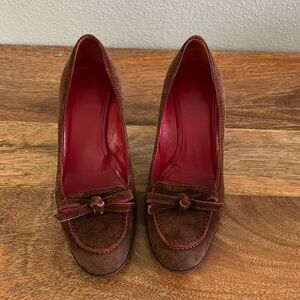 Coach Suede Heels 6